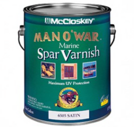 MCCLOSKEY MAN O'WAR 6505.007 SATIN MARINE SPAR VARNISH 350 VOC 1 GAL
