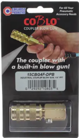 COILHOSE PNEUMATICS CoBlo™ Coupler Blow Gun, 1/4" Automotive, 1/4" FPT.  16CBG4F-D24