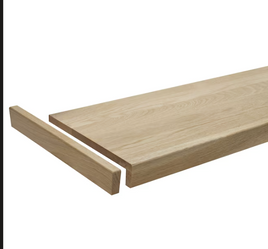 Loose Retrofit Return White Oak Unfinished Square