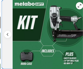 Metabo HPT Finish Nailer | 16 Gauge Finish Nails - 1-Inch up to 2-1/2-Inch