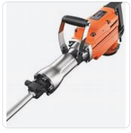 Rental VEVOR Demolition Jack Hammer Concrete Breaker 2200W Electric Hammer 6 Chisel Bit