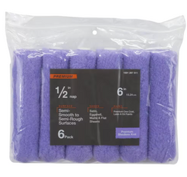 Best 6" x 1/2" Premium Shedless Knit 6 Pk