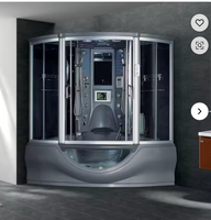 BALISI Sanitary Ware Bathroom Luxury Cabin with whirlpool Bathtub Dual People Steam Room for Sale