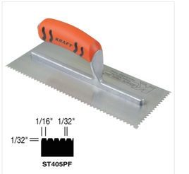 1/16 in. x 1/32 in. x 1/32 in. U-Notch Pro Vinyl Flooring Trowel