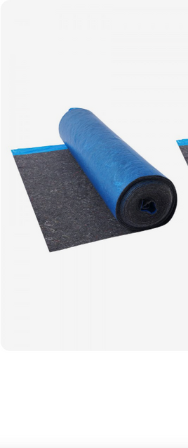 VEVOR Floor Underlayment 200 sq. ft, 3mm Laminate Flooring Padding with Attached Vapor Barrier, Heavy Duty Fiber+PE Film, Soundproofing & Noise Reduction for Vinyl & Wood(2 Rolls x 200 sq. ft)