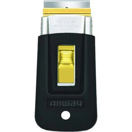 Allway Tools Soft Grip Steel Safety Glass Scraper with 5 Blades
