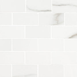 ARIA BIANCO  2 X 4 POLISHED MOSAIC  8pcs/box.  504pcs/crate.  8sqft/box