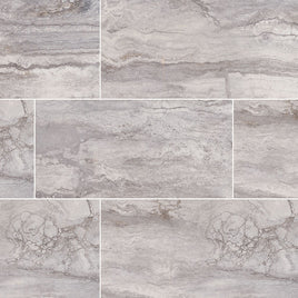BERNINI CARBONE 12 X 24 POLISHED PORCELAIN TILE.  8pcs/box.  256pcs/crate.   16sqft/box
