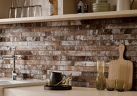 BRICKSTONE RUSTIQUE RED 2 X 18 MATTE BRICK.   32pcs/box.    2112pcs/crate.     8sqft/box
