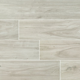 CATALINA ICE 8 X 48 POLISHED WOOD TILE.    5pcs/box.    225pcs/crate     13.3sqft/box
