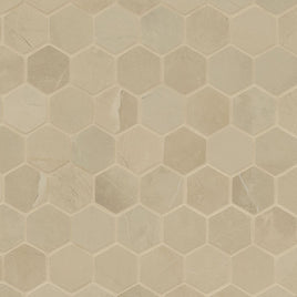 SANDE CREAM 2 X 2 MATTE HEXAGON  MOSAIC     8pcs/box.   504pcs/crate.    7.36 sqft/box