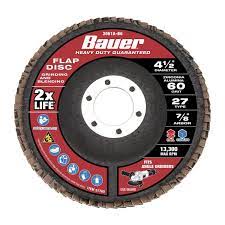 Bauer flap disc 4-1/2 grit 60
