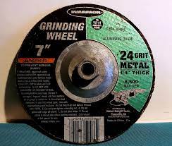 7 in. 24 Grit Metal Grinding Wheel 5 Pc