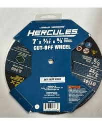 HERCULES 7 In. X 3/32 In. X 5/8 In. Type 01/41 Masonry Cut-Off Wheel