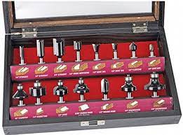 Carbide Tip Woodworking Router Bit Set, 15 Pc.