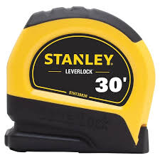 Stanley Lever Lock Tape Rule, 30' x 1"