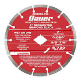 Bauer 7'' Heavy Duty Diamod Blade