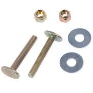 1/4" x 2-1/4" Closet Bolts Brass Plated