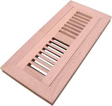 6 x 14 Defaria  Wood Vents  Red Oak  Flush Mouth with Damper