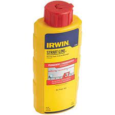 IRWIN STRAIT-LINE 64902 8 OZ RED STANDARD MARKING CHALK INTERIOR / EXTERIOR