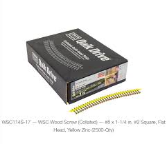 8 x 1-1/4 Quik Drive Simpson 2500 units/box