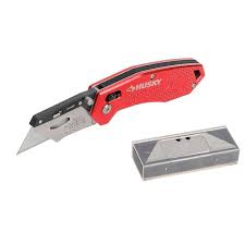 Folding Utility Knife With Rapid Lock Husky