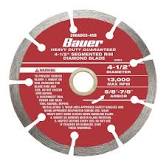 BAUER 4-1/2 in. Segmented Rim Wet or Dry Cut Diamond Saw Blade