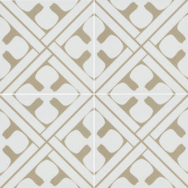 ZARIA ELORA 8 X 8 MATTE ENCAUSTIC TILE       12pcs/box.   864pcs/crate.  5.16sqft/box