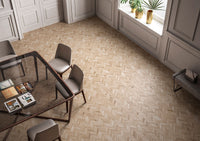 HAVENWOOD BEIGE 12 X 15 MATTE CHEVRON MOSAIC            8pcs/box.   256pcs/crate.  10sqft/box