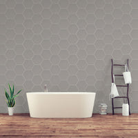 HEXLEY DOVE 9 X 10.5 MATTE HEXAGON TILE  14pcs/box.    840pcs/crate    6.88sqft/box
