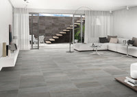 OXIDE MAGNETITE 24 X 48 MATTE TILE         2pcs/box.    80pcs/crate.   16sqft/box