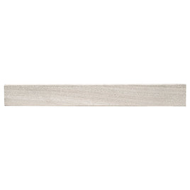 MALAHARI WHITE 3 X 24 LAPATO BULLNOSE.             22pcs/box.    1100pcs/crate