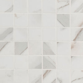 PIETRA CALACATTA 2 X 2 MATTE MOSAIC.     8pcs/box.    384pcs/crate.   7.76sqft/box