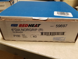 6'' Redheat Dia Norgrip 40 Grit