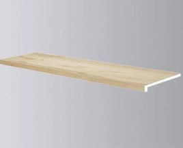 235 Classic Stair Tread, Sycamore, Premium Sky Vinyl Stair Treads + Riser