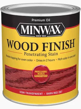 Minwax 287 Barn Red Wood Finish Penetrating Stain QT