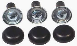 Proteam Vacuum Motor Mounting System Set: 3 Bolts, 3 Washers, 3 Covers