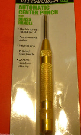 Automatic Center Punch with Brass Handle