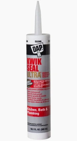 DAP KWIK SEAL 10.1 OZ ULTRA PREMIUM SILICONE SEALANT CLEAR