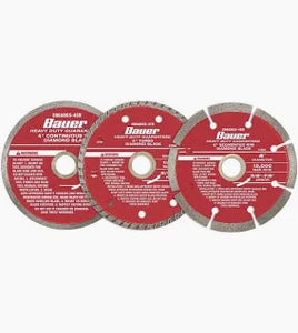 3 Piece 4" Assorted Diamond Blades