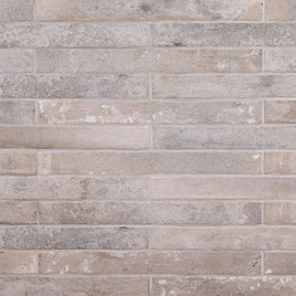 BRICKSTONE TAUPE 2 X 18 MATTE BRICK TILE    32pcs/box.   2112pcs/crate.   8sqft/box