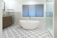 ZARIA TESSA 8 X 8 MATTE ENCAUSTIC TILE     12pcs/box.   864pcs/crate.    5.16sqft/box