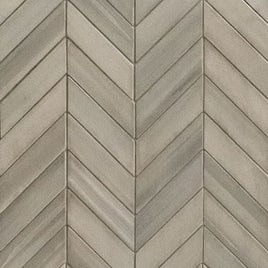 WATERCOLOR GRIGIO 12 X 15 MATTE CHEVRON MOSAIC.        4pcs/box.    256pcs/crate.   5sqft/box