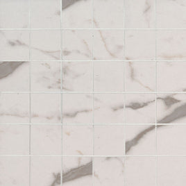 ESSENTIALS VENA 2 X 2 WHITE MATTE MOSAIC       8pcs/box.      320pcs/crate.     8sqft/box