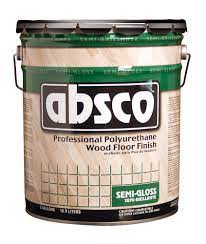 ABSOLUTE ABSCO 89525 SEMI GLOSS PROFESSIONAL POLYURETHANE WOOD FINISH 350 VOC 5 GAL